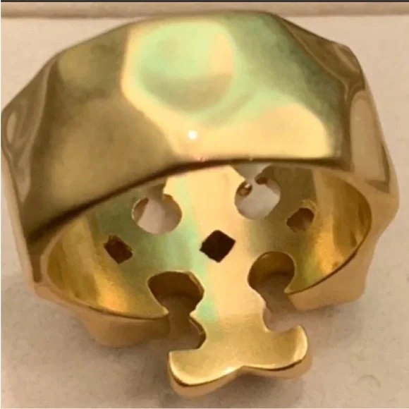 Tory Burch gold Roxanne logo Ring - Picture 3 of 8